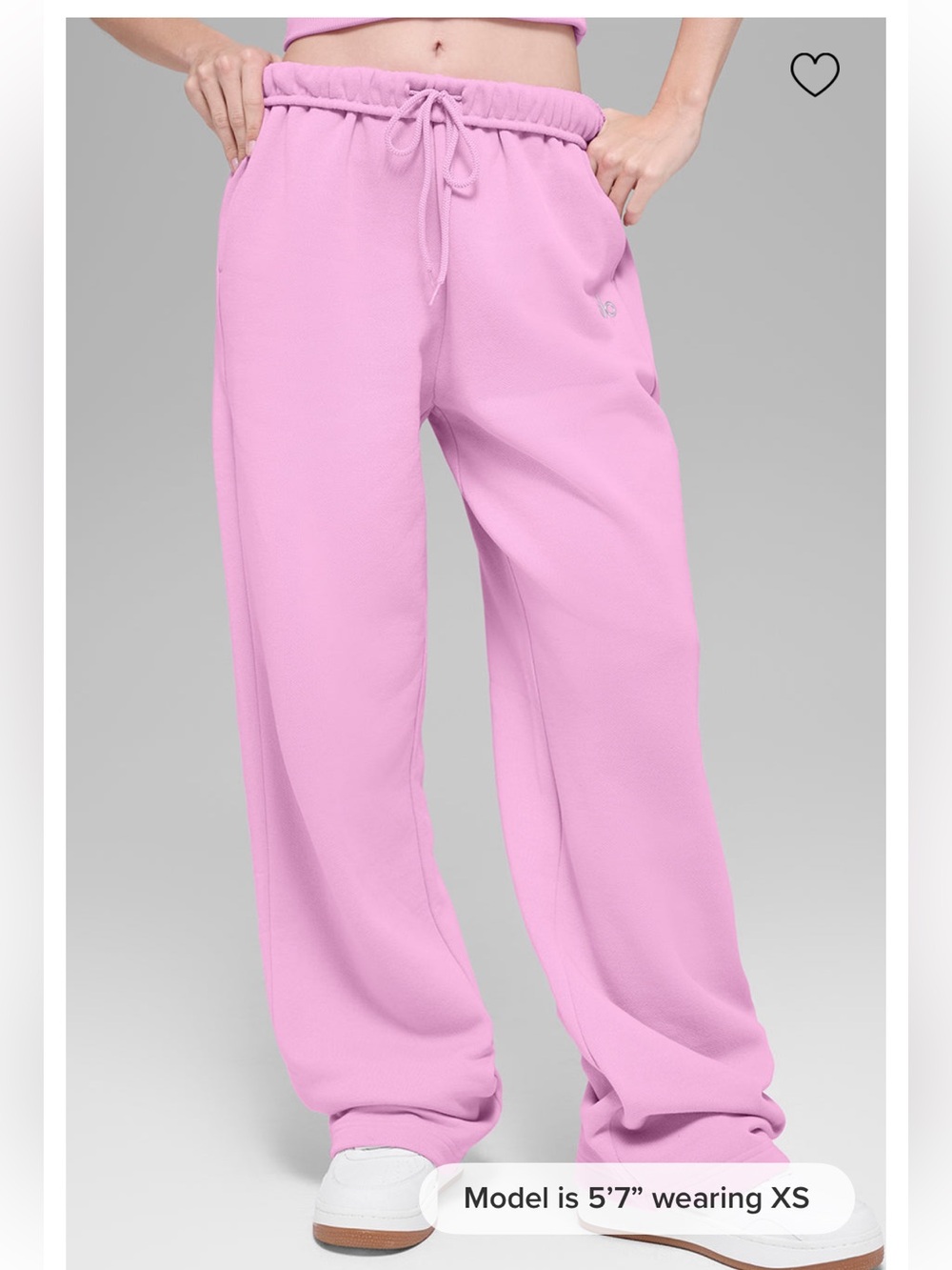 ALO Accolade Straight Leg Sweatpants in Candy Heart Pink
